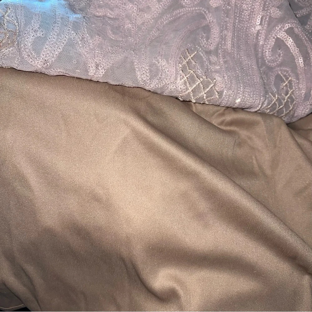 Betsy & Adam formal dress with a A-line Silhouette new with tags 14 Rose Gold - Picture 5 of 10